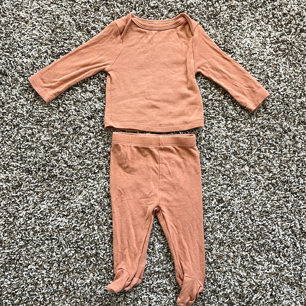 0-3M✨ Baby 2pc Modal Blend Set - Cloud Island™ Orange